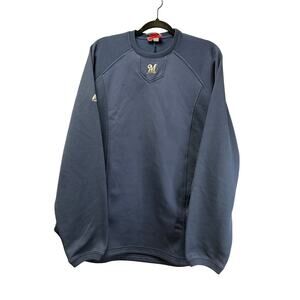 Milwaukee Brewers Therma Base Warm Up Sweatshirt Size XL